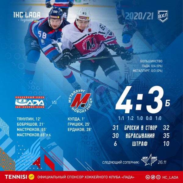 «Лада» по буллитам победила «Металлург» «Лада» по буллитам победила «Металлург»