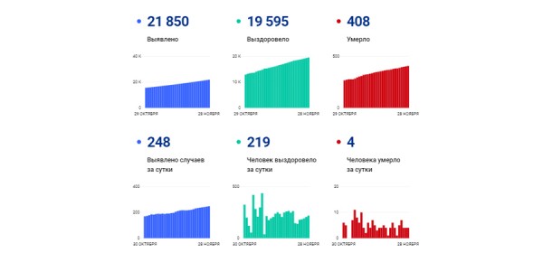 28 ноября в Самарской области подтверждено 248 случаев новой коронавирусной инфекции