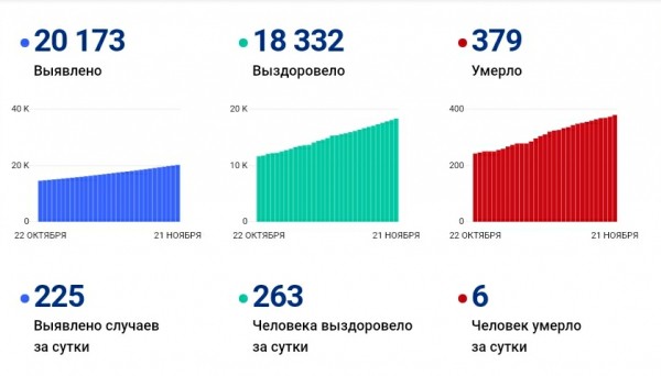 За сутки в Самарской области подтверждено 225 случаев COVID-19