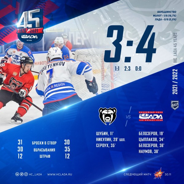 Хоккейный клуб Лада
Тольятти
Хоккейный клуб Лада
Тольятти