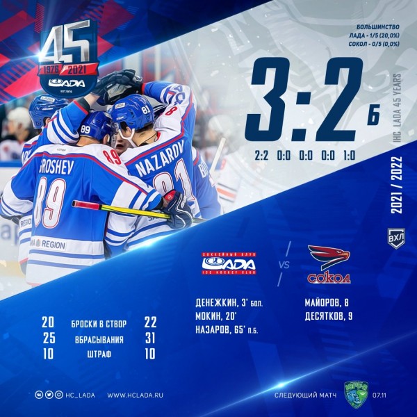 Хоккейный клуб Лада
Тольятти
Хоккейный клуб Лада
Тольятти