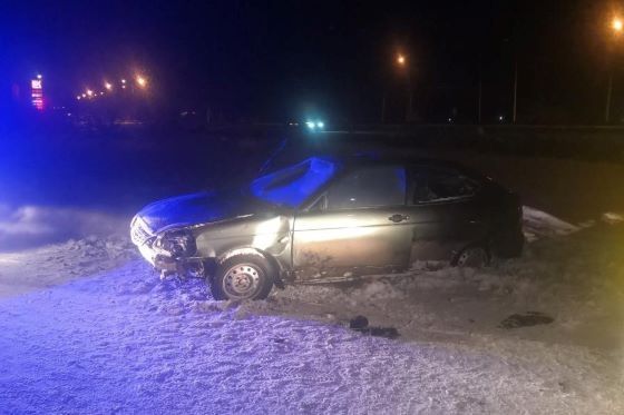 "Приора" улетела в кювет в Самарской области, есть раненые