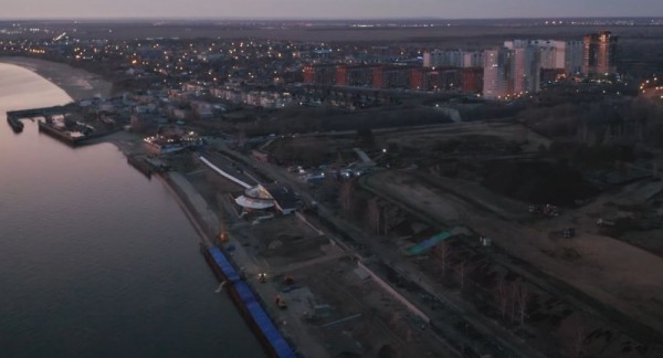 Масштабную стройку новой набережной Тольятти сняли с высоты