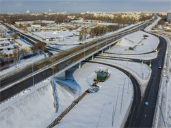 По новому участку моста через реку Самара запустили рабочее движение 